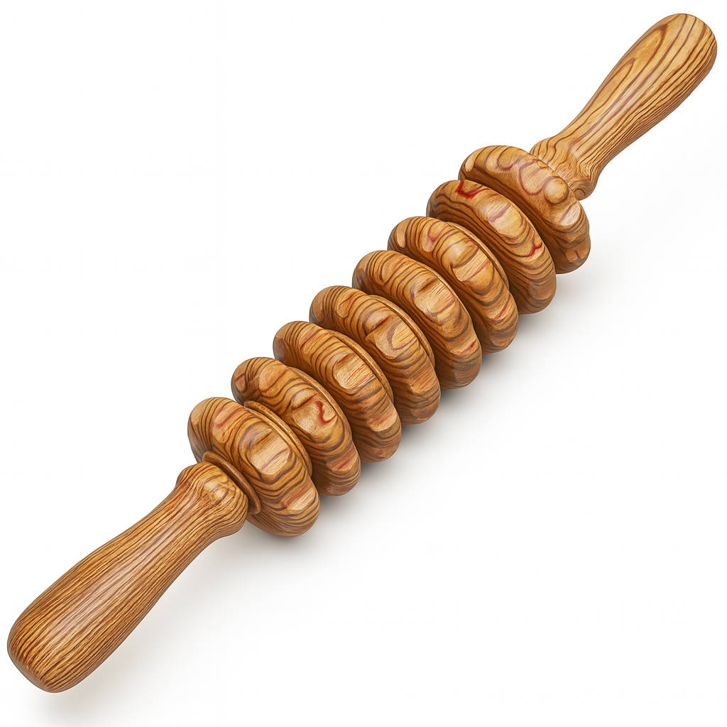 Theia Premium Handcrafted Sculpt Wood Massage Roller
