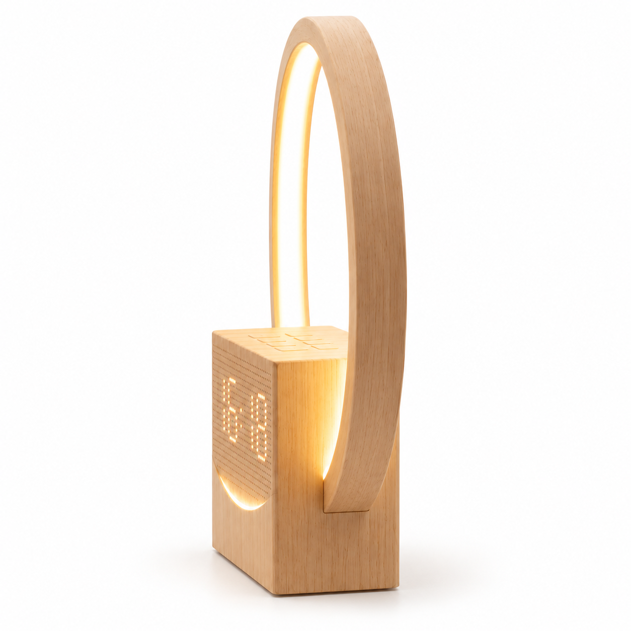 Sunrise Alarm Clock with Ring LED Light, Bluetooth Speaker, White Noise & Sleep Timer