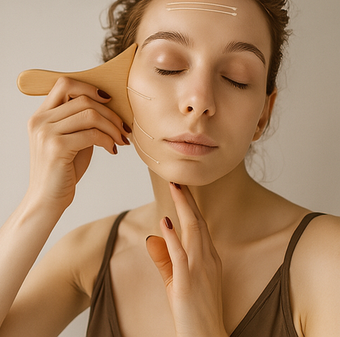 Wooden Gua Sha Face & Body Sculpting Set