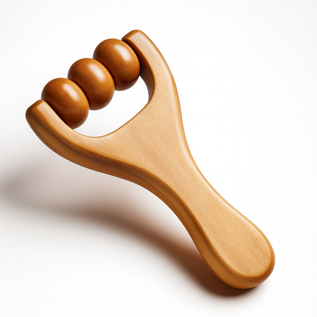 Theia 4-Piece Pure Pear Wood Massage Roller Set