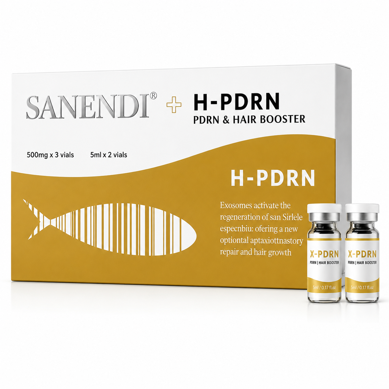 THEIA Salmon PDRN Skin Renewal Serum – Hyaluronic Acid Deep Hydration & Skin Conditioning Facial Serum Set (5 × 5ml)