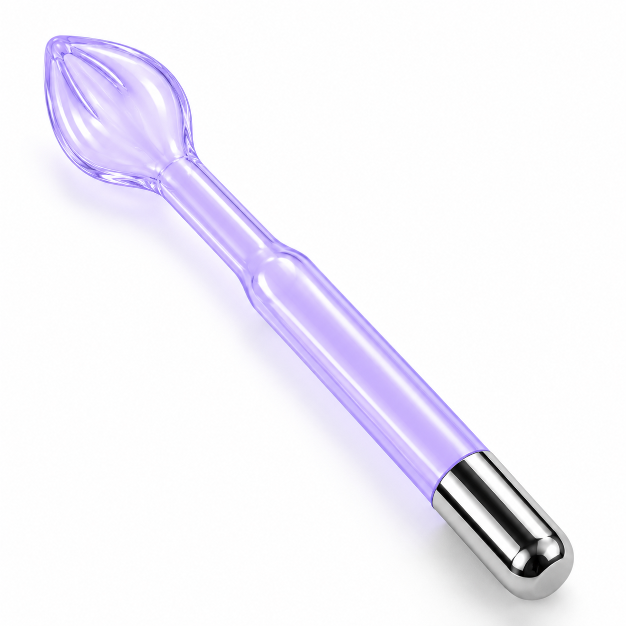 High Frequency Glass Spoon Electrode – Purple Replacement Attachment for Facial & Beauty Devices