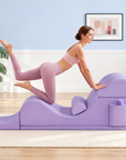 Ergonomic Yoga Lounge Chair with Lumbar Pillow