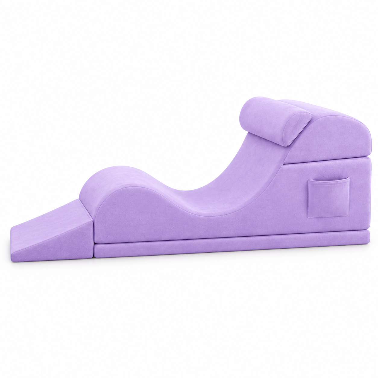 Ergonomic Yoga Lounge Chair with Lumbar Pillow