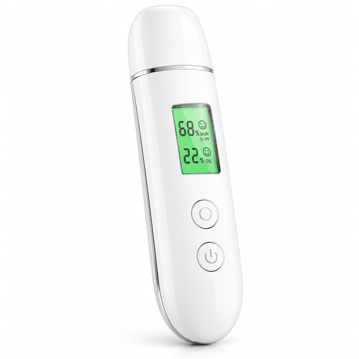 Digital Skin Moisture & Oil Analyzer with LCD Display, Elasticity Test & Fluorescence Detection