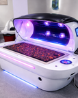 Luxury Infrared Spa Capsule Sauna Bed – Full Spectrum Phototherapy, Graphene Far Infrared, Ozone & Hydrotherapy Massage Pod