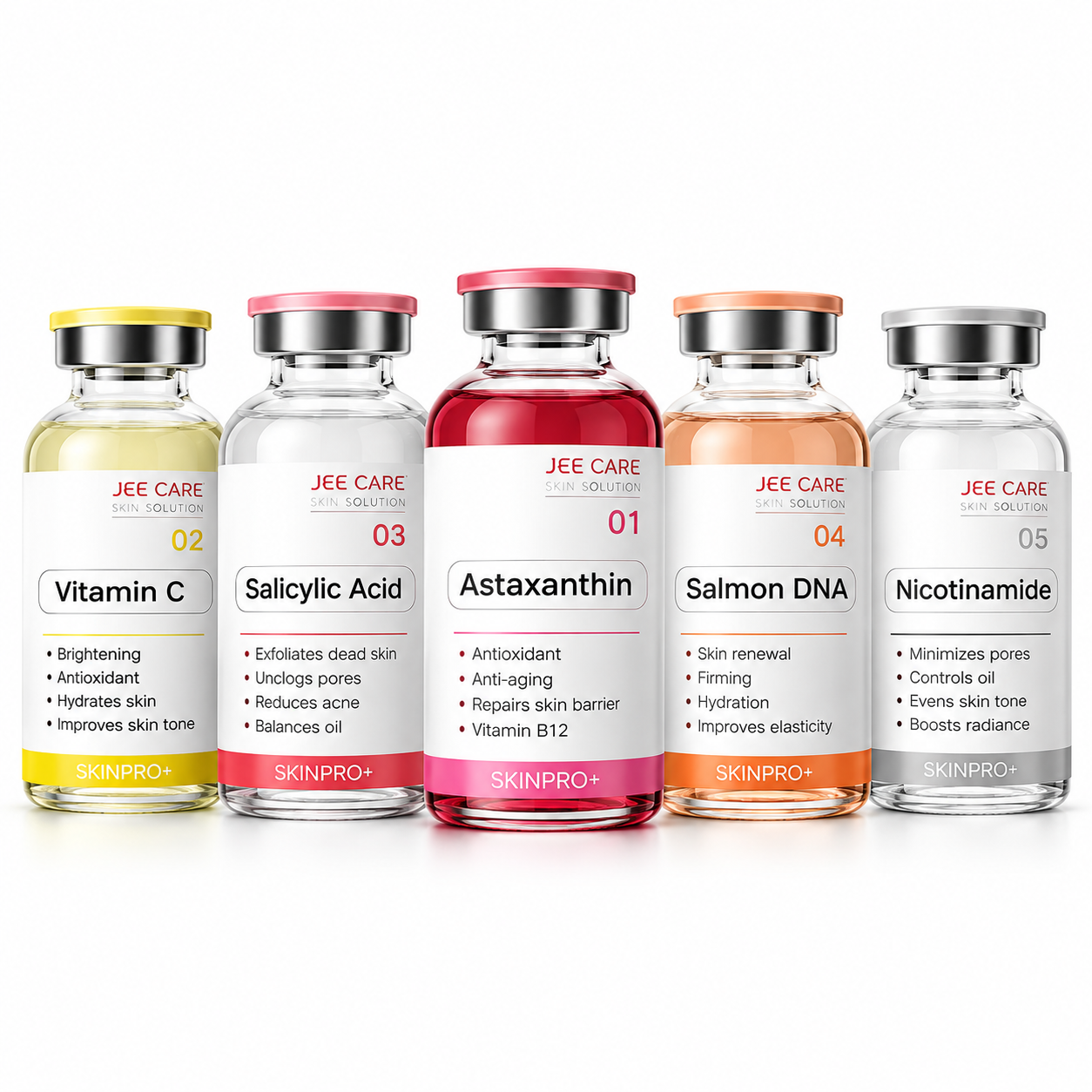 Professional Jet Care Ampoule Serum Set – 5 × 50ml