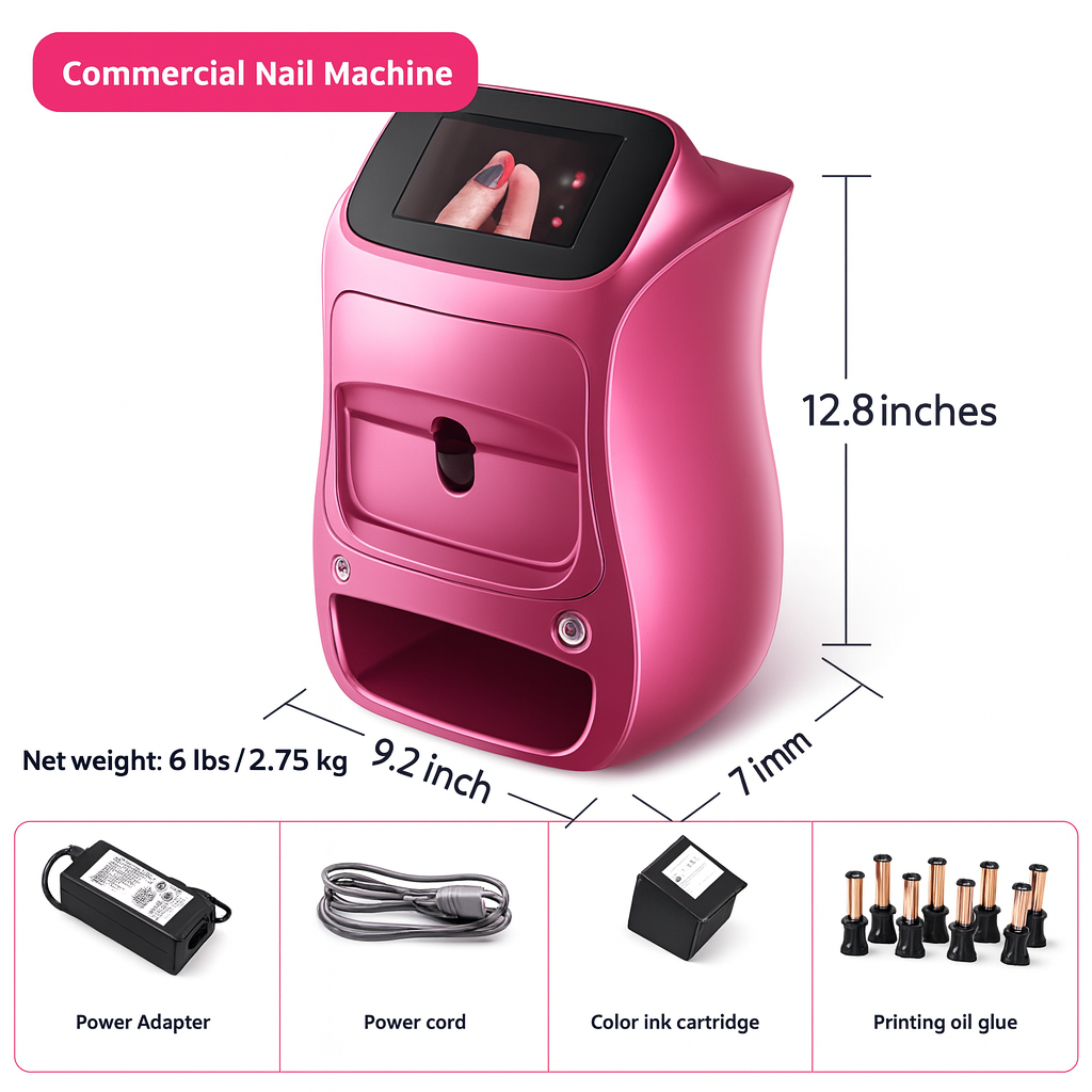 Intelligent 3D Automatic Nail Printer Painted Manicure Machine for DIY Nail Art