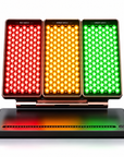 LED Light Therapy Panel for Facial Skin Care – Desktop Photon Beauty Device with Red, Yellow & Green Light