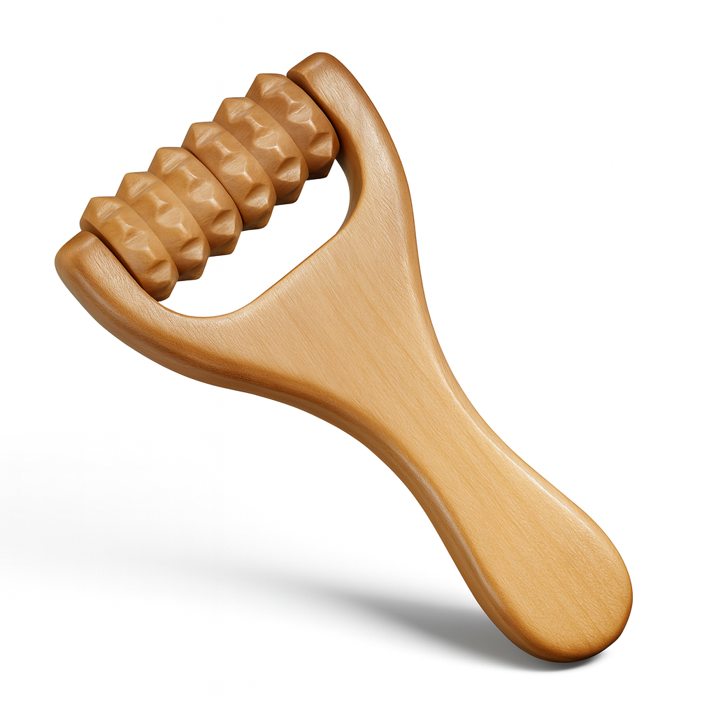 Theia 4-Piece Pure Pear Wood Massage Roller Set