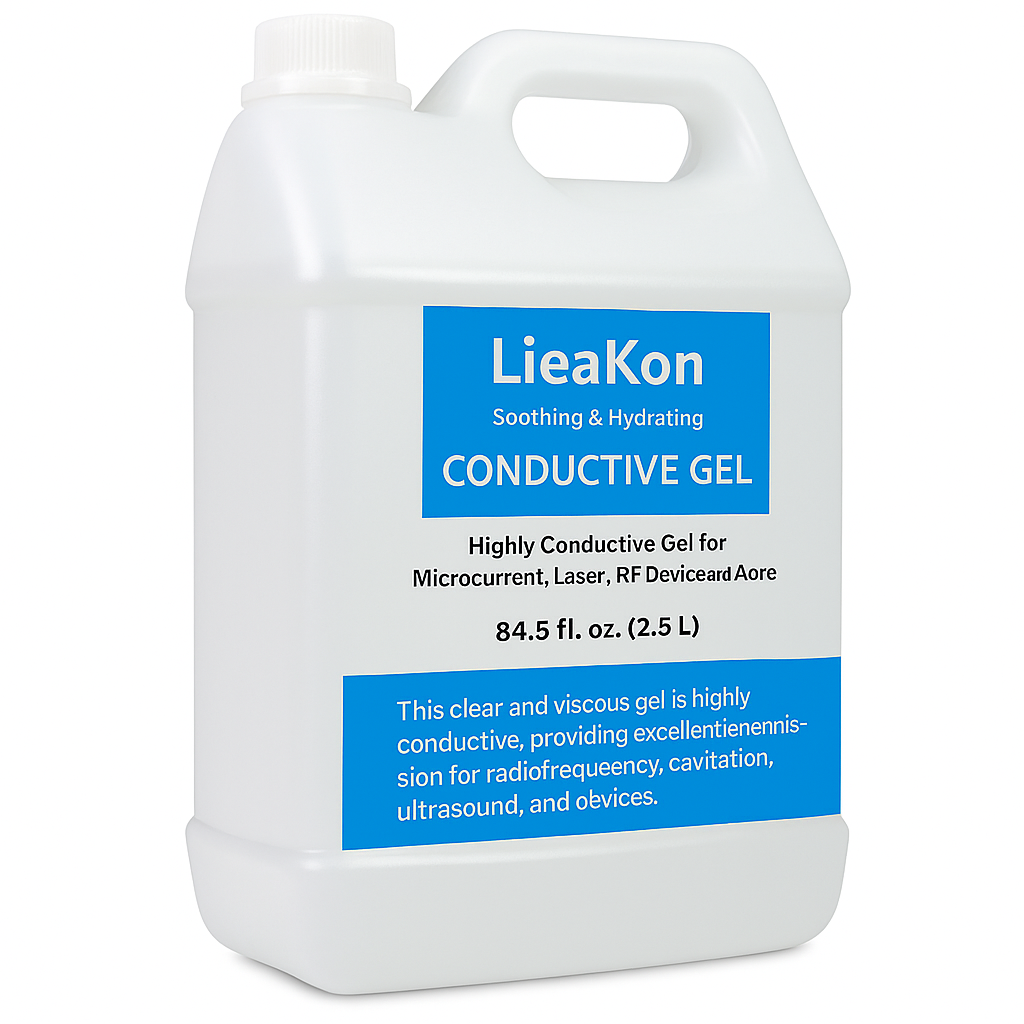 2.5L Clear Contact Gel for Radiofrequency & Cavitation – Ultrasound Conductor Gel for Face & Body Treatments