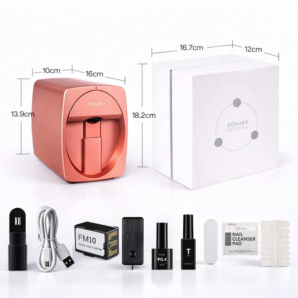 Nails Nail Printer M1 Mini Professional 3D Nail Printer – Digital Nail Art for Home or Nail Salon