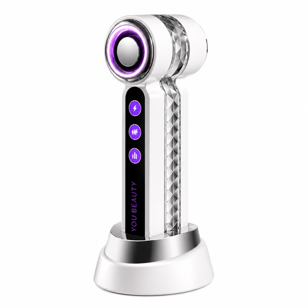 3-in-1 EMS Microcurrent Facial Massager with Heat & Vibration for Skin Firming & Facial Care