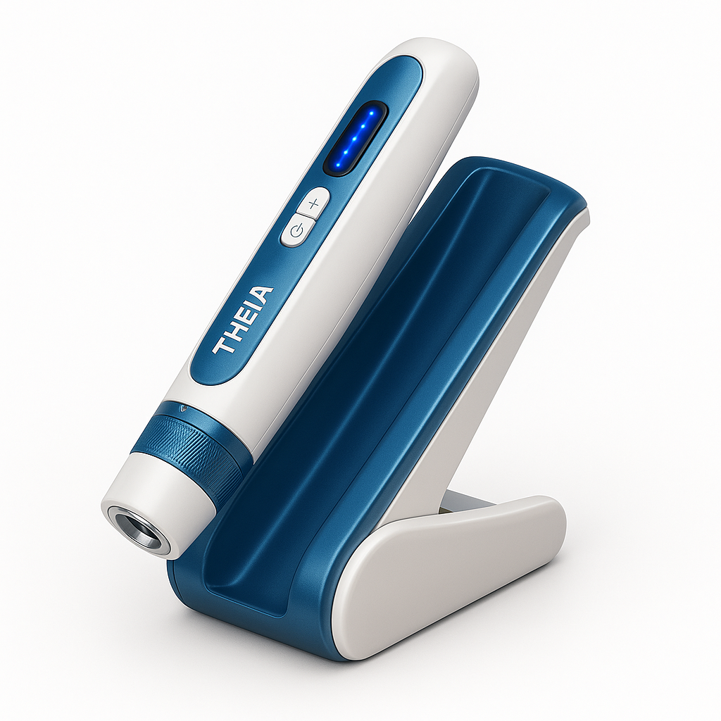 THEIA 2-in-1 Microneedling & EMS Facial Device – Adjustable Intensity Beauty Tool