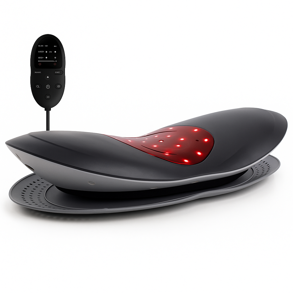 Adjustable Lumbar Traction Device for Lower Back Support | Ergonomic Home Traction System for Comfortable Relaxation