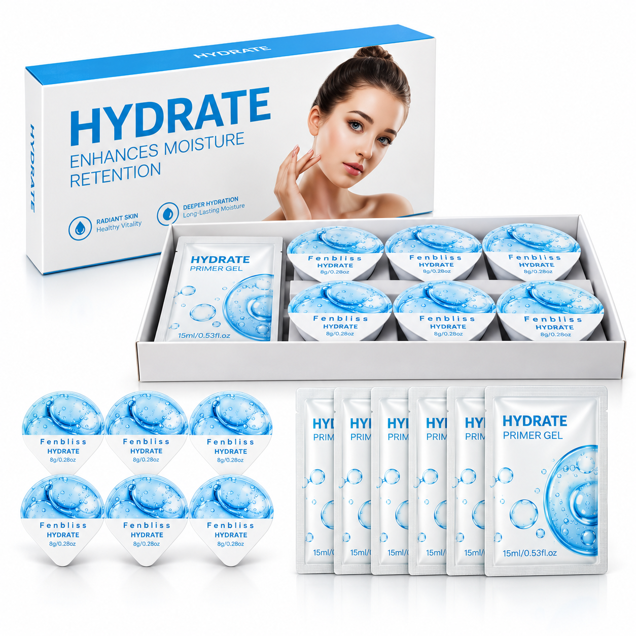 CO2 Oxygen Facial Pod & Primer Gel Kit – 6 Pods + 6 Gel Sachets for Compatible Oxygen Facial Machines