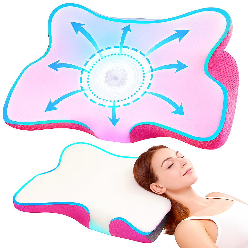 Orthopedic Memory Foam Pillow for Neck Support and Comfortable Sleeping Position