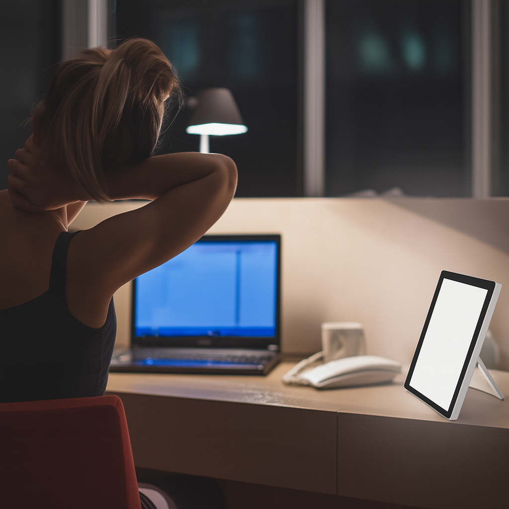 SAD Light Therapy Lamp 35000 Lux Seasonal Affective Disorder Therapy Lamp 3000K-6500K