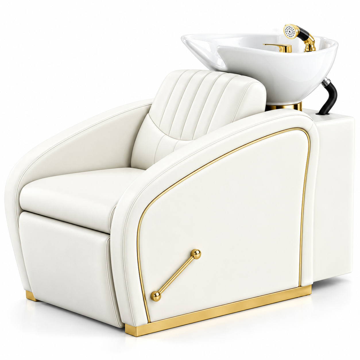 Luxury Backwash Shampoo Chair with Ceramic Basin