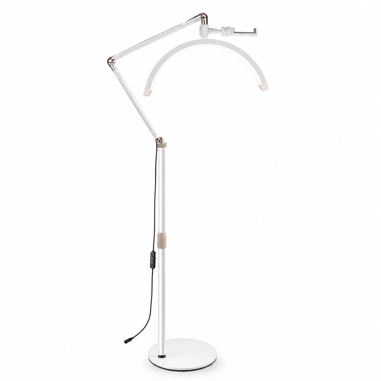 24-Inch Half-Moon LED Beauty Floor Lamp