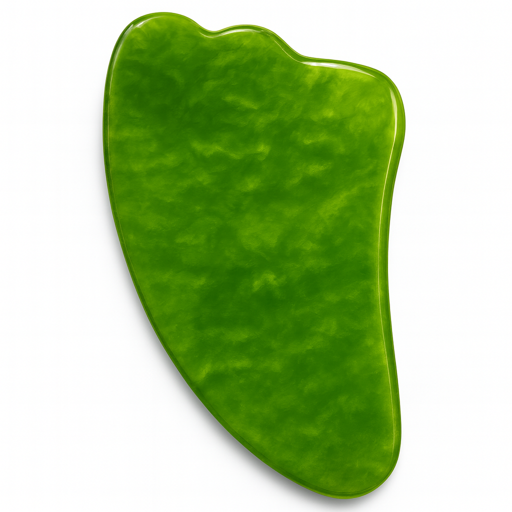 Theia Premium Natural Jade Beauty Set – Eye Mask, Face Roller & Gua Sha Scraper