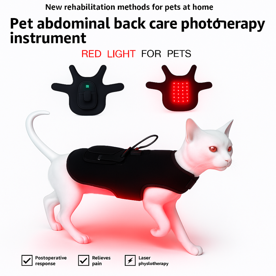 Pet Red Light Therapy Vest for Cats & Dogs Pain Relief, Post-Surgery Recovery & Inflammation Support