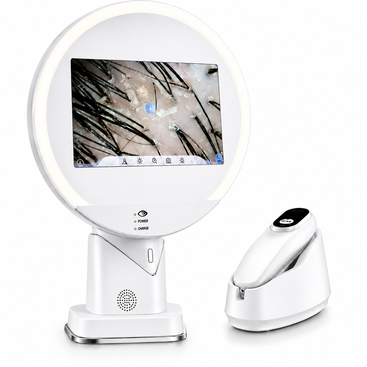THEIA ScopeMirror AI Pro – Wireless HD Scalp & Hair Follicle Analyzer with AI Mirror Display