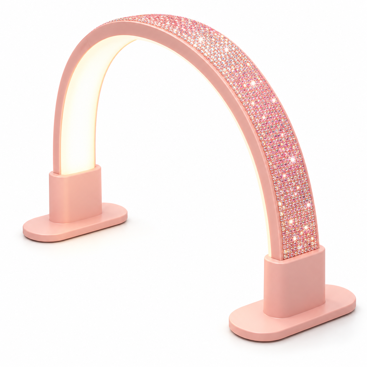 Luxury Crystal LED Nail Arch Lamp – 15W, 224 LEDs, 3-Color Professional Manicure Lighting