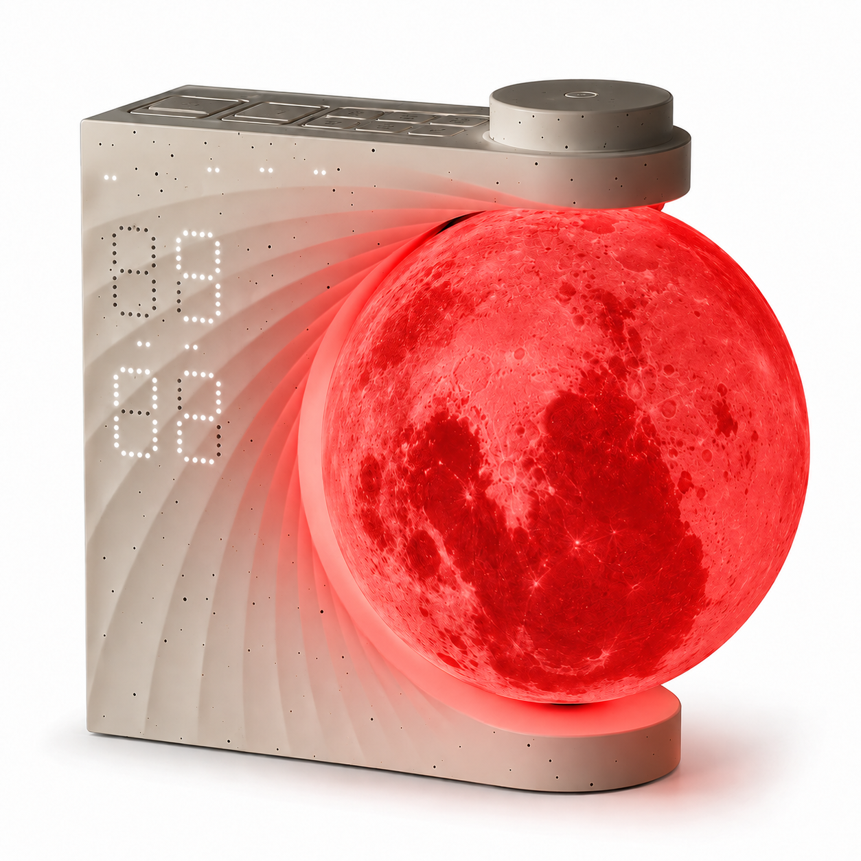 Sunrise Alarm Clock with 3D Moon Lamp, 10 Ambient Light Effects & Nature Sounds