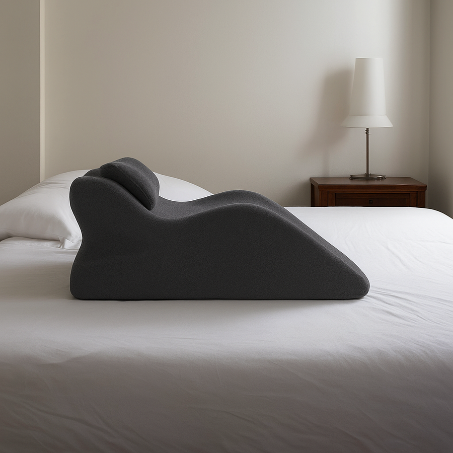 THEIA Prone Relax XL Pillow – Ergonomic Memory Foam Face Down Support for Sleeping, Reading & Phone Use