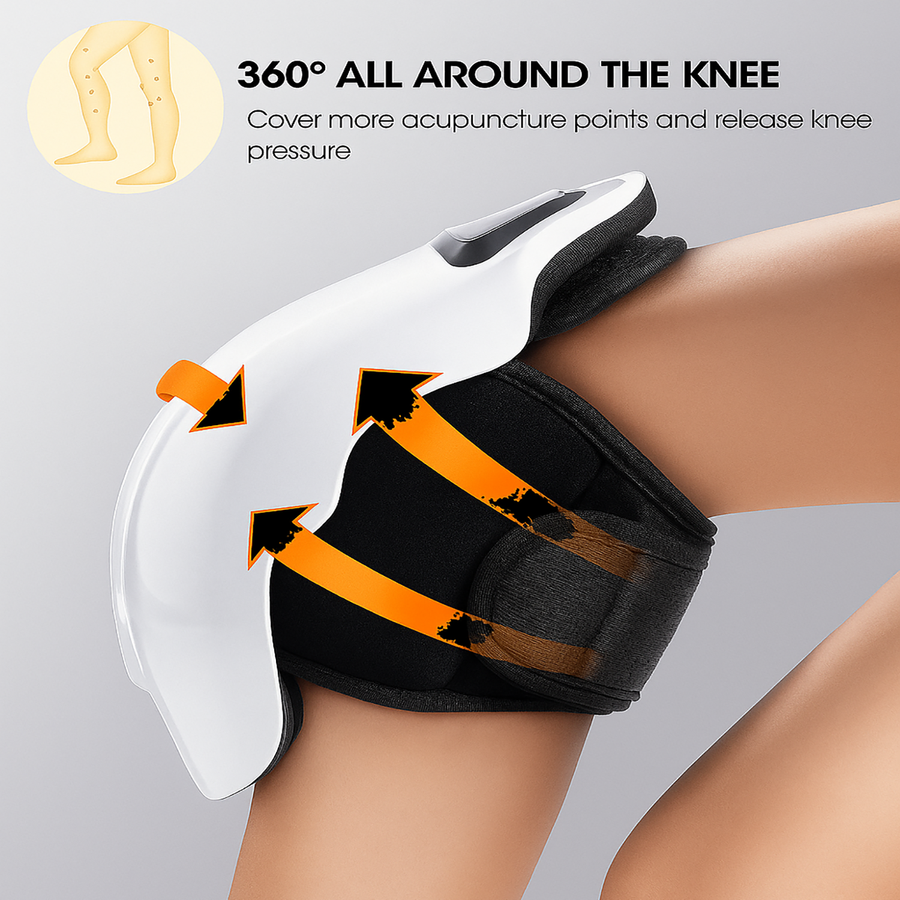 Theia KneeRelief Pro: Advanced 3-in-1 Knee Massager for Fast Pain Relief & Recovery