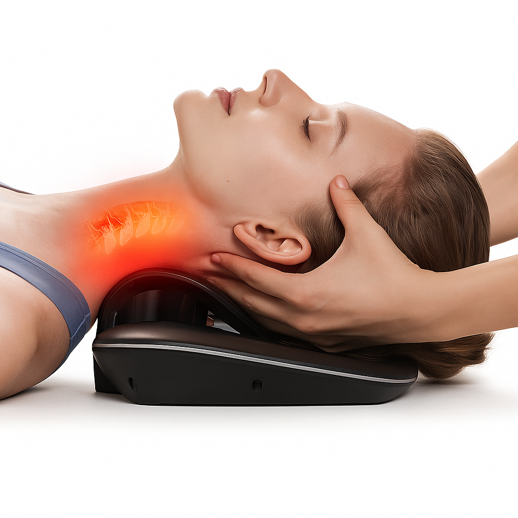Adjustable Cervical Traction Device for Neck Support | Home Neck Stretcher for Comfortable Relaxation and Posture Alignment