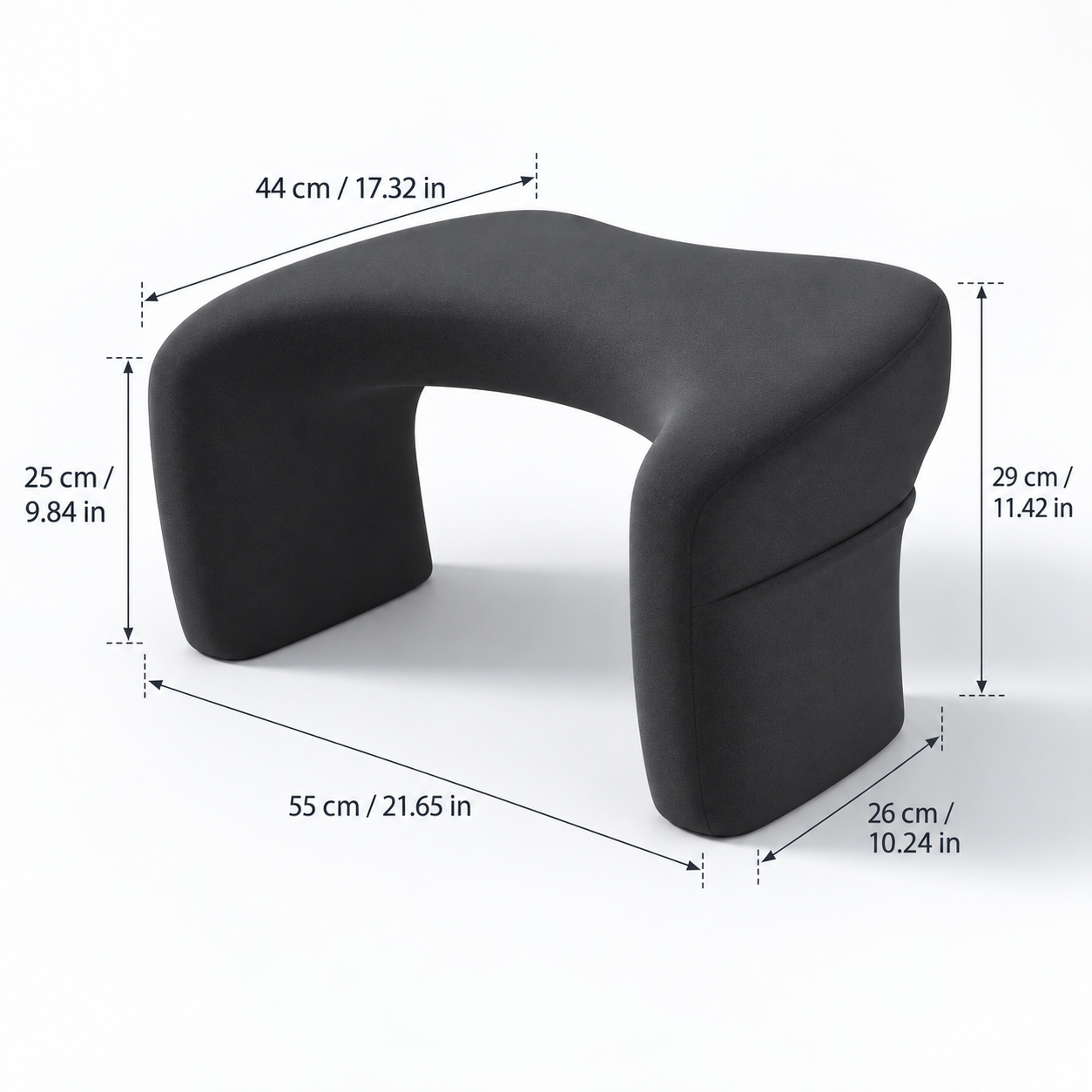 Portable Memory Foam Lap Desk Pillow for Laptop, Bed & Sofa