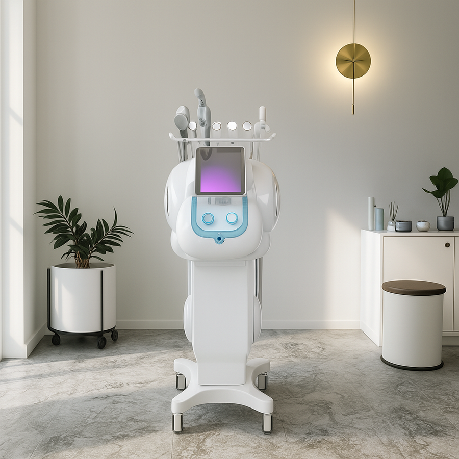 Theia SkinClinic 6-in-1 – Premium Hydro Dermabrasion Device for Professional Facial Treatments