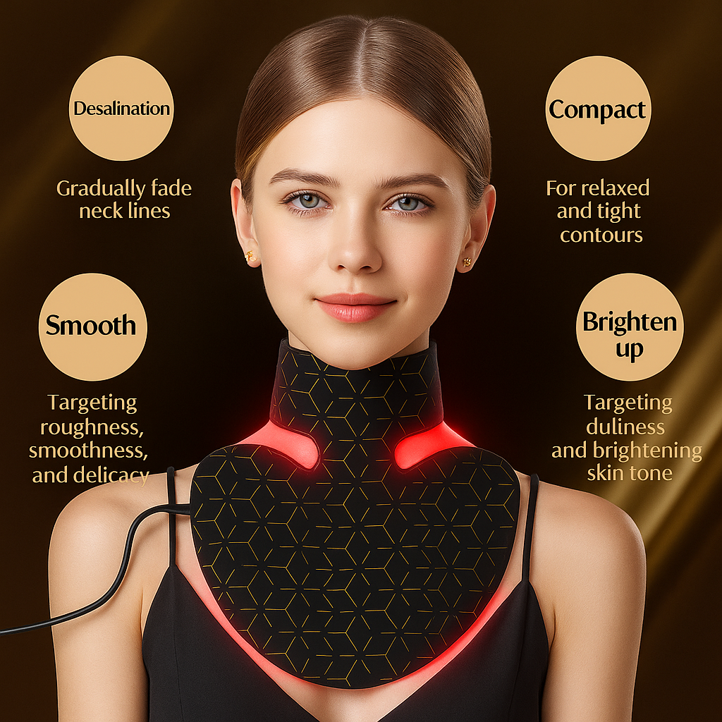 Theia 660nm 850nm Red Infrared Light Therapy Wrap For a Youthful Neck & Chest