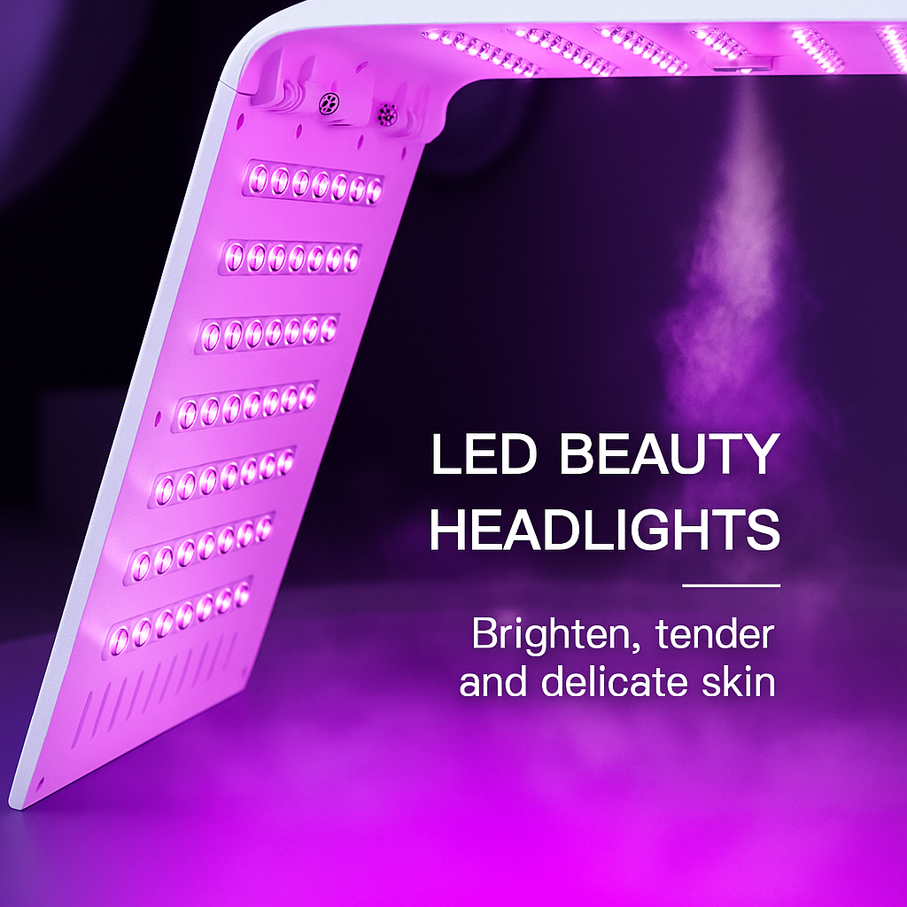 Theia Glow Omega Pro – 7-Color LED Light Therapy PDT Device for Skin Rejuvenation & Anti-Aging