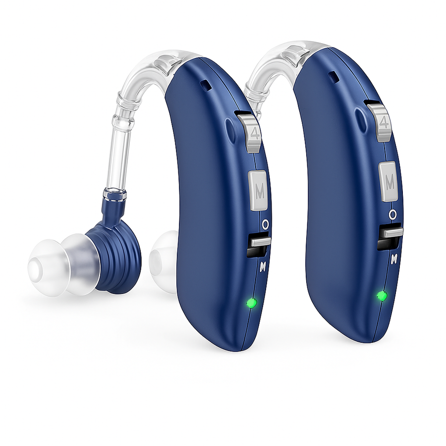 Mini Rechargeable Digital Hearing Aid – BTE Sound Amplifier for Elderly, Portable with Adjustable Tone