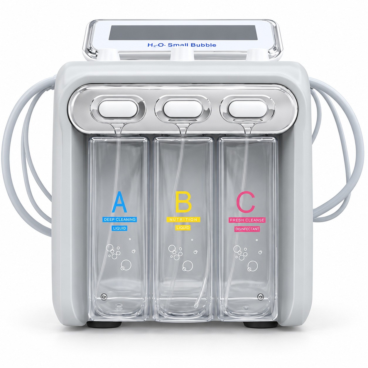 Hydrogen Facial Machine Replacement Solution Bottle A/B/C for Hydro Dermabrasion Systems