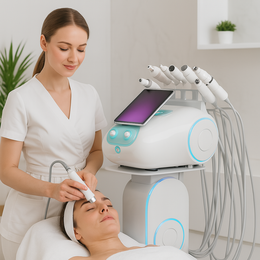 Theia SkinClinic 6-in-1 – Premium Hydro Dermabrasion Device for Professional Facial Treatments