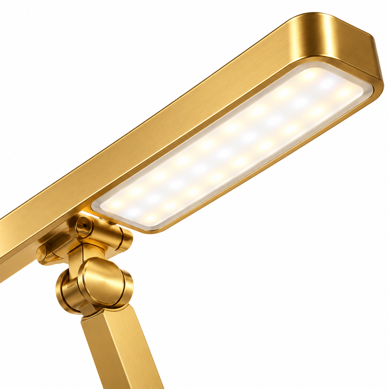 Luxury Gold Professional LED Nail Desk Lamp – Adjustable 3-Color Salon Lighting