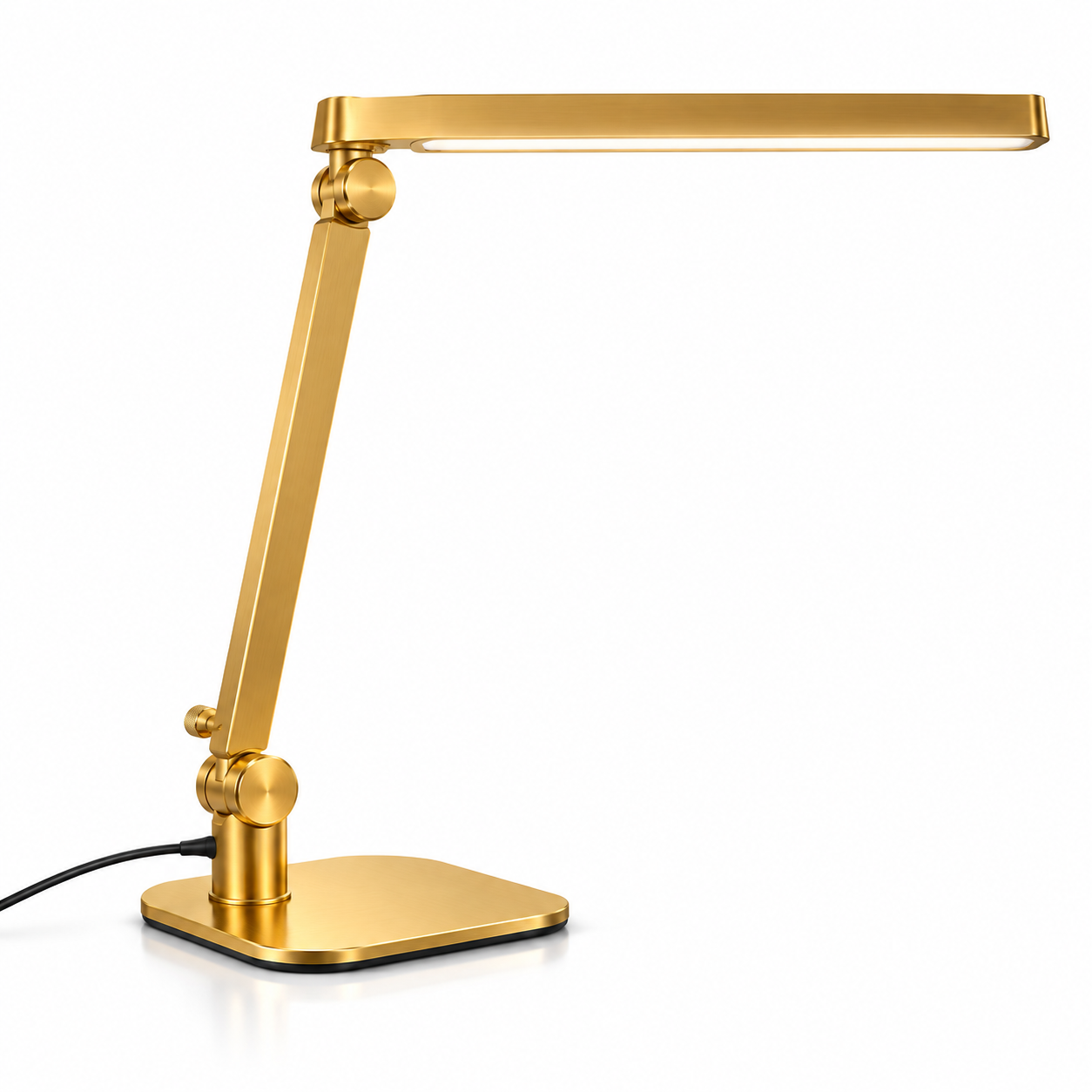 Luxury Gold Professional LED Nail Desk Lamp – Adjustable 3-Color Salon Lighting