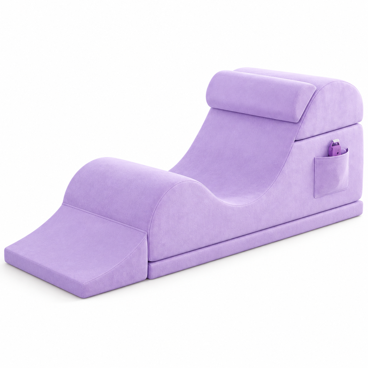 Ergonomic Yoga Lounge Chair with Lumbar Pillow