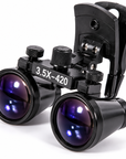 Professional 3.5X Dental Binocular Loupes – 420mm Clip-On Magnifying Glasses