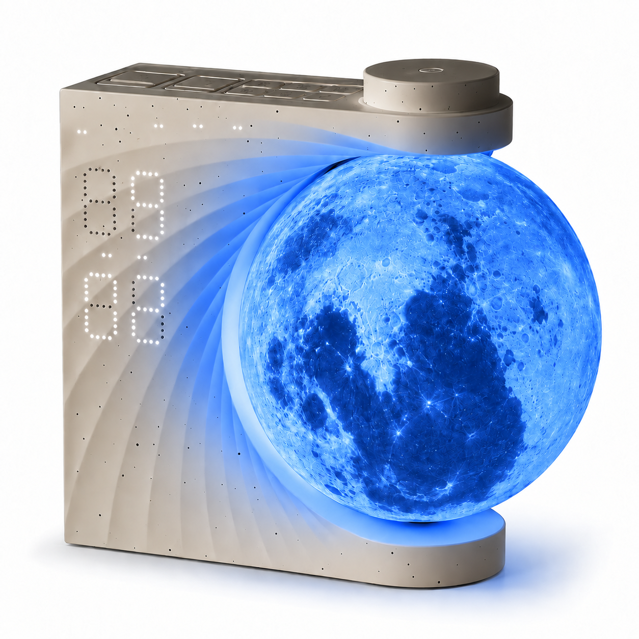 Sunrise Alarm Clock with 3D Moon Lamp, 10 Ambient Light Effects & Nature Sounds