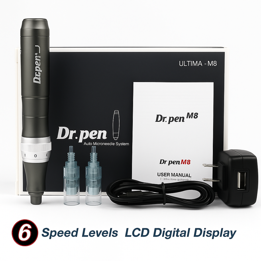 Dr. Pen Ultima M8 Professional Microneedling Dermapen, USB Rechargeable, 5pcs 32Pin Cartridge Needle