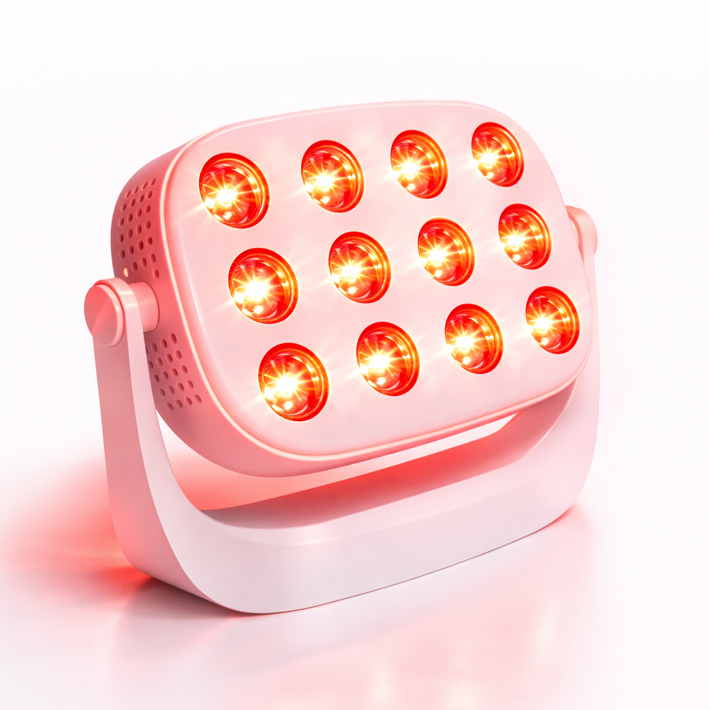 Compact Red & Near-Infrared LED Light Panel – 12 LEDs, 660nm & 850nm