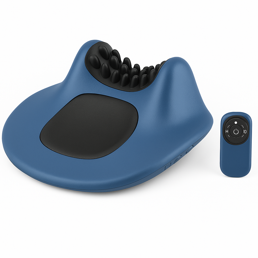 EMS Pulse Neck Pillow Massager – Electric Cervical Stretcher with Heating and Vibration for Muscle Relaxation