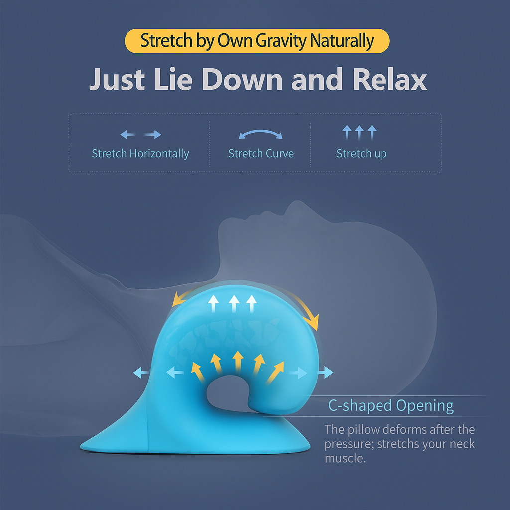 Theia Cervical Traction Pillow – Effective Relief for Neck, Shoulder & Spine Alignment