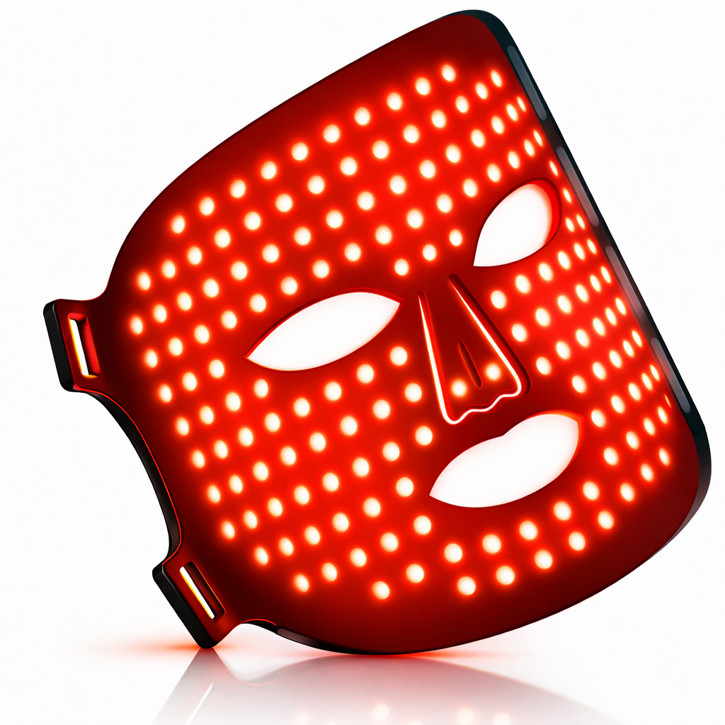 LED Facial Therapy Mask – 8-Color Red & Near-Infrared Light for Firming, Whitening & Anti-Redness