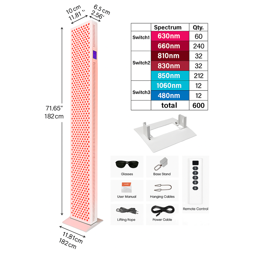 Pro Vital XL – Longest High-Intensity Infrared & Red Light Panel for Total Body